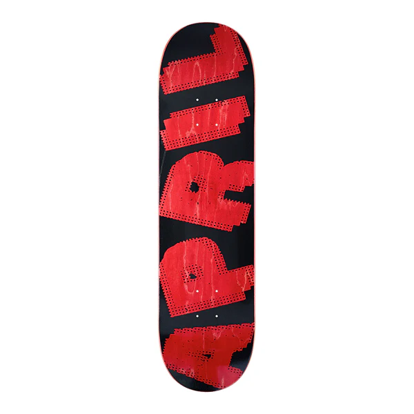 April Halftone Red/Black Skateboard Deck 8.25"