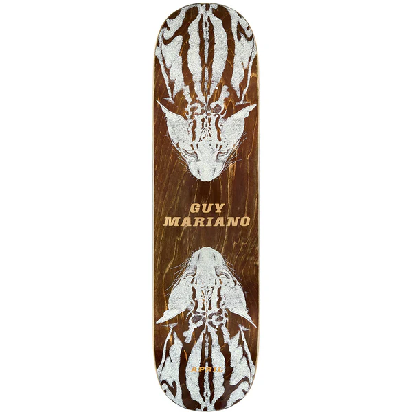 April Guy Mariano Cheetah Twin Skateboard Deck 8.25"