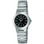 CASIO Standard รุ่น LTP-1177A-1ADF สายสแตนเลส สีเงิน หน้าปัดดำ สินค้าของแท้ รับประกันศูนย์ CMG