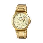 CASIO Standard รุ่น LTP-V300G-9AUDF สีทอง สายสแตนเลส สินค้าของเเท้ รับประกันศูนย์ CMG