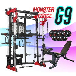 สมิทแมชชีน Smith Machine Monster Force G9 Premuim ระดับ USA ม้า204+แผ่นหุ้มยาง