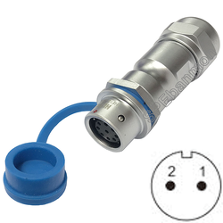 HF12-FWB-02-ปลั๊กเหล็ก 12มิล 2พิน