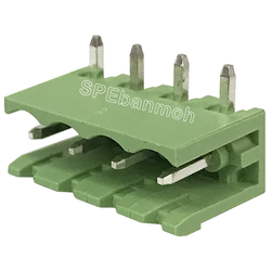 [ 5ชิ้น ] GTB-PCBR-4P-เทอร์มินอลเขียว ผู้ ลงปริ้น 4ขา