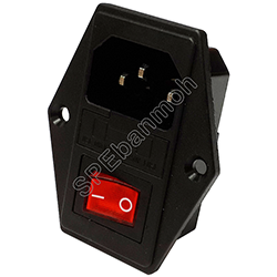 [ 1ชิ้น ] JHAC-001 / AS-10E เต้ารับ AC Socket ขั้วปลั๊ก เต้าเสียบ AC ชนิด 3ขา ปลั๊กตัวเมีย ปลั๊กไฟ AC ขั้วไฟ เต้ารับ AC สีดำ เต้ารับเอซี ดำ เต้าเสียAC ติดเเท่น AC