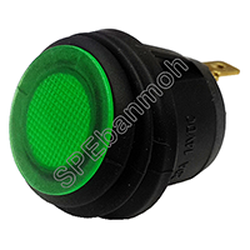 R13-112B8-02 สวิทช์กันน้ำ (Waterproof Switch)สีเขียว/GRN DC 12V 20A