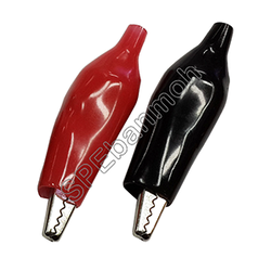 [ 5คู่ ] AL-001-LL ปากคีบ ดำ-แดง (Alligator Clip)