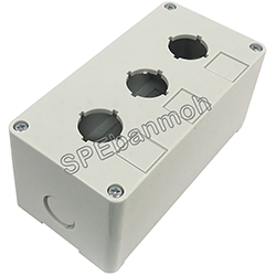 กล่องใส่สวิทช์ แบบ 3 ช่องแบบหนา BX-C2BX-3-WHT