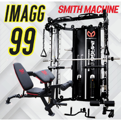 สมิทแมชชีน Smith Machine Imagg99/Pinload 180 kg/ม้านั่ง819A+แผ่นน้ำหนัก50kg