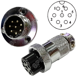 ปลั๊กเหล็ก 7 Pin ต่อสาย PL20-07 ขนาด 20มิล