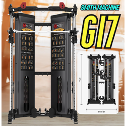 รีวิวสมิทแมชชีน Smith Machine G17 Folding ไม่ต้องใช้แผ่นน้ำหนัก พับเก็บได้