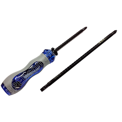 ไขควงแบบแบบสลับด้ามได้ (เทา/น้ำเงินใส) KZ-136