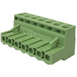 [ 2ชิ้น ] GTB-FWR-7P-เทอร์มินอลเขียว เมีย ต่อสาย 7P