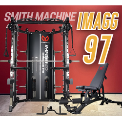 สมิทแมชชีน Smith Machine Imagg97 + ม้านั่งms-825 + แผ่นน้ำหนัก 50 kg
