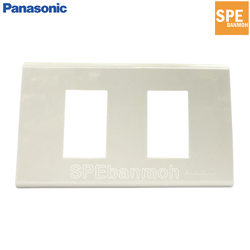 [ 3ชิ้น ] Panasonic WEG6802WK ฝา 2 ช่อง, Panasonic