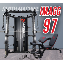 สมิทแมชชีน Smith Machine Imagg97 + ม้านั่งMS-819A + แผ่นน้ำหนัก 50 kg