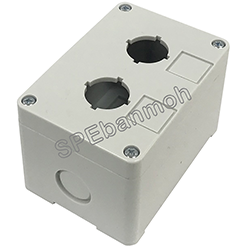 กล่องใส่สวิทช์ แบบ 2 ช่องแบบหนา BX-C2BX-2-WHT