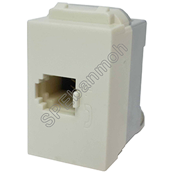 [ 2ชิ้น ] RJ11-3681L RJ11 ติดแท่น (RJ11 Socket)