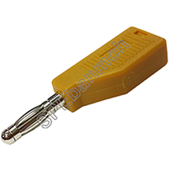 [ 2ชิ้น ] ปลั๊กกล้วย/บานานา BNN-001 (Banana plug) TAIWAN สีเหลือง / YEL