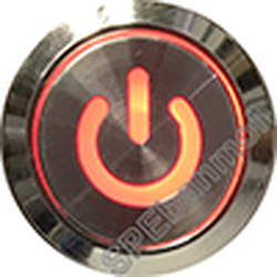 GQ16-DT-DZ สวิทช์เหล็ก กดติด-กดดับ 220V RED