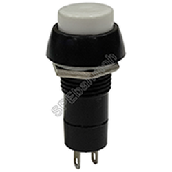 [ 5ชิ้น ] PBS-11B สวิทช์กดติด-ปล่อยดับ (Momentary) OFF-(ON) สีขาว (White)