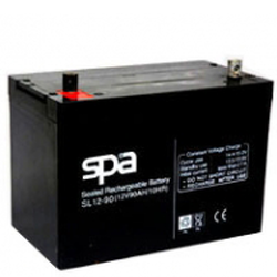 SL12-90 SPA Battery 12V 90A แบตเตอรี่แห้ง สำรองไฟ 12V 90Ah แบตเตอรี่สปา แบตเตอรี่ SPA แบตแห้ง SPA แบต UPS ไฟฉุกเฉิน ระบบเตือนภัย แบตเครื่องสำรองไฟ แบตไฟฉุกเฉิน แบตUPS แบตเตอรี่แห้ง SPA Valve Regulated Lead Acid Battery แบตเตอรี่ชนิดแห้ง ไม่ต้องเติม