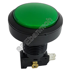 PBS-30-3 สวิทช์ตู้เกมส์ (Big Bulb button switch) ∅24mm 16A 250VAC สีเขียว (Green)