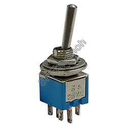 [ 5 ตัว ] SMTS-202 สวิทช์โยก เล็กจิ๋ว MTS Toggle Switch 6ขา ON-ON ค้าง สวิทโยก สวิทโยก โยกจิ่ว โยกเล็ก Sub mini toggle switch small toggle switch 3A 125VAC 1.5A 250VAC สวิทช์โยก สวิทช์ไฟ เปิดปิด