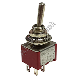 [ 2ชิ้น ] MTS-201-A1 สวิทช์โยก 4 ขา MTS ON-OFF ค้าง สวิทช์โยก 2จังหวะ เปิด-ปิด สวิทช์โยกจิ๋ว Mini Toggle Switch สวิทช์โยกตัวเล็ก มินิ สวิทช์โยกเล็ก ก้าน A1 6A 125VAC สวิทช์จิ๋ว Mini Toggle ปิด-เปิด สวิทช์ก้าน สวิทช์เครื่องบิน สวิทช์เปิดปิด