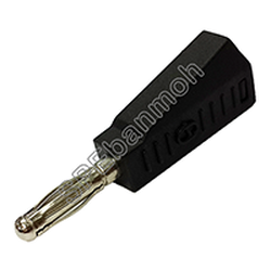 [ 5ชิ้น ] ปลั๊กกล้วย/บานานา BNN-003 (Banana plug nickel plate) นิกเกิล สีดำ / BLK