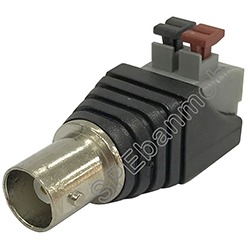 [ 1 ชิ้น ] MX-BNC-F เมียต่อสายแบบกด BNC ปลั๊ก DC สำหรับกล้องวงจรปิด CCTV Camera Monitor หัวแจ็ค ขั้วต่อแจ็คอะแดปเตอร์ สายลำโพงเสียงชาย Connector female หัวแจ็ค DC ตัวเมีย BNC Connector CCTV