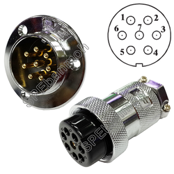 ปลั๊กเหล็ก 7 Pin ต่อสาย PL30-07 ขนาด 30มิล