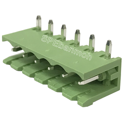 [ 3 คู่ ] GTB-PCBR-6P-เทอร์มินอลเขียว ผู้ ลงปริ้น 6ขา