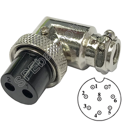 [ 1ชิ้น ] PL16-JWR-08 ปลั๊กเหล็ก 16mm เมียต่อสาย แบบงอ 90 องศา Female คอนเน็คเตอร์เหล็ก Metal Connector PL16 Connector ปลั๊กเหล็ก 8P เมียต่อสาย 8พิน ขั้วเสียบไฟฟ้า ขั้วต่อไฟฟ้า ปลั๊ก แจ็ค ขั้วต่อเหล็ก 16มิล ปลั๊กต่อลอย ปลั๊กไฟ ขั้วต่อสาย ขั้วต่อคอนเน็คเตอ