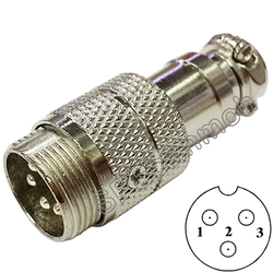 [ 1ชิ้น ] PL16-PW-03 ปลั๊กเหล็ก 16mm ผู้ต่อสาย Male คอนเน็คเตอร์เหล็ก Metal Connector PL16 Connector ปลั๊กเหล็ก 3P ผู้ต่อสาย 3พิน ขั้วเสียบไฟฟ้า ขั้วต่อไฟฟ้า ปลั๊ก แจ็ค ขั้วต่อเหล็ก 16มิล ปลั๊กต่อลอย ปลั๊กไฟ ขั้วต่อสาย ขั้วต่อคอนเน็คเตอร์