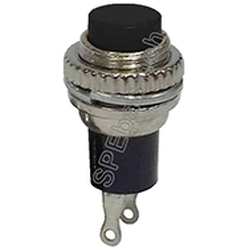 [ 5ชิ้น ] DS-314 สวิทช์กลม กดติด-ปล่อยดับ (Momentary) OFF-(ON) สีดำ