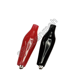 [ 10คุ่ ] ปากคีบ ดำ-แดง (Alligator Clip) AL-001-S