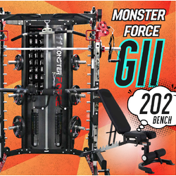 สมิทแมชชีน Smith Machine Monster Force G11+ม้านั่ง202+แผ่นน้ำหนัก 50 kg
