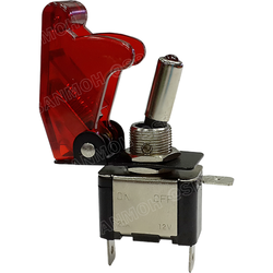 [ 1 ตัว ] ASW-07D แดง Red สวิทช์เครื่องบิน 12V 12V Toggle Switch ON-OFF 12V 20A สวิทช์เครื่องบิน ทนกระแสไฟสูง ใช้สำหรับไฟ12V สวิท เครื่องบิน 3 ขา แบบโยก เปิด-ปิด 12V เจาะฝัง ทนกระแสสูง 12V20A สวิทโยก มีไฟ สวิทช์ โยก ฝาครอบ