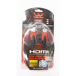 WIRE MAN HDMI-WM-002-5M สาย HDMI WIREMAN แบบกลม 5.0 M (HDMI Cable) ทองแดงแท้