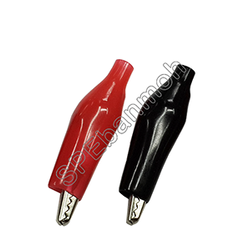 [ 10คู่ ] ปากคีบ ดำ-แดง (Alligator Clip) AL-001-M