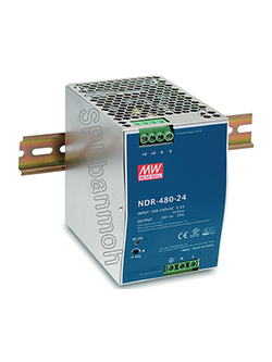 สวิทช์ชิ่งพาวเวอร์ซัพพลาย Meanwell NDR-480-24 ไฟเข้า 220VAC ไฟออก 24V 20A