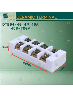 เทอมินอล เซรามิค ceramic terminal 3P 30A และ 4P 25A, 40A