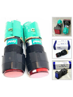 คอนโทรลสวิทช์ สวิตช์ รุ่นขนาด16mm (สวิตช์กดพร้อมแลมป์, สวิตช์ลูกศร, สวิตช์กุญแจ, ไพล๊อตแลมป์) รุ่น TT16 series, T16 series, TN16 series (TEND) ขนาด 16mm.