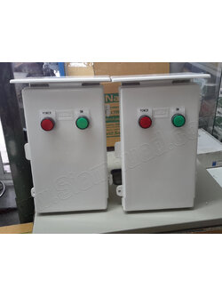 ตู้คอนโทรล ตู้พลาสติก PVC เดินอุปกรณ์เบรกเกอร์ 2P และ ทามเมอร์ 24 ช.ม. แบบเข็ม (อุปกรณ์ Electrical Enclosure (NANO), Control Switch (TEND), Safety Breaker (PANASONIC)