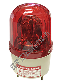 LTE-1101-04 ไฟหมุน Rotary light 4" ไฟหมุน Rotate 12V สีแดง rad หลอดสัญญาณไฟฉุกเฉิน หลอดไฟกระพริบเตือน หลอดไฟหมุนเตือน ไฟโชว์ BIMER ไฟสัญญาเตือน ทาวเวอร์ไลท์ Tower Light LTE-1101-04