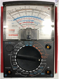 มิเตอร์วัดไฟ ดิจิตอลมิเตอร์วัดไฟ Analog Multitester Analog Multitester (SANWA) รุ่น YX-361TR, YX-360TRF