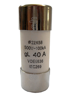 [ 1 ชิ้น ] ฟิวส์กระเบื้อง-22x58-100A
