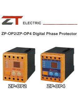 คุมเฟส (เช็คไฟเกิน เช็คไฟตก) / PHASE PROTECTOR, PHASE UNDER & OVER VOLTAGE (ZT) รุ่น ZP-OP2, ZP-OP4