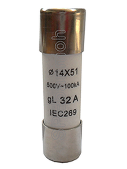 [ 1 ชิ้น ] ฟิวส์กระเบื้อ-14x51-63A