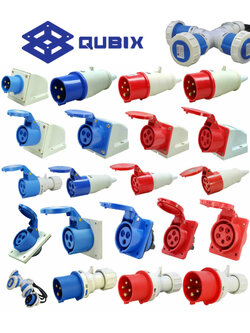 ปลั๊กเพาเวอร์ / POWER PLUG AND SOCKET (QUBIX) AJ series, ปลั๊ก, เต้ารับลอย, เต้ารับกลางทาง. เต้ารับฝัง. ปลั๊กตัวผู้ลอย,